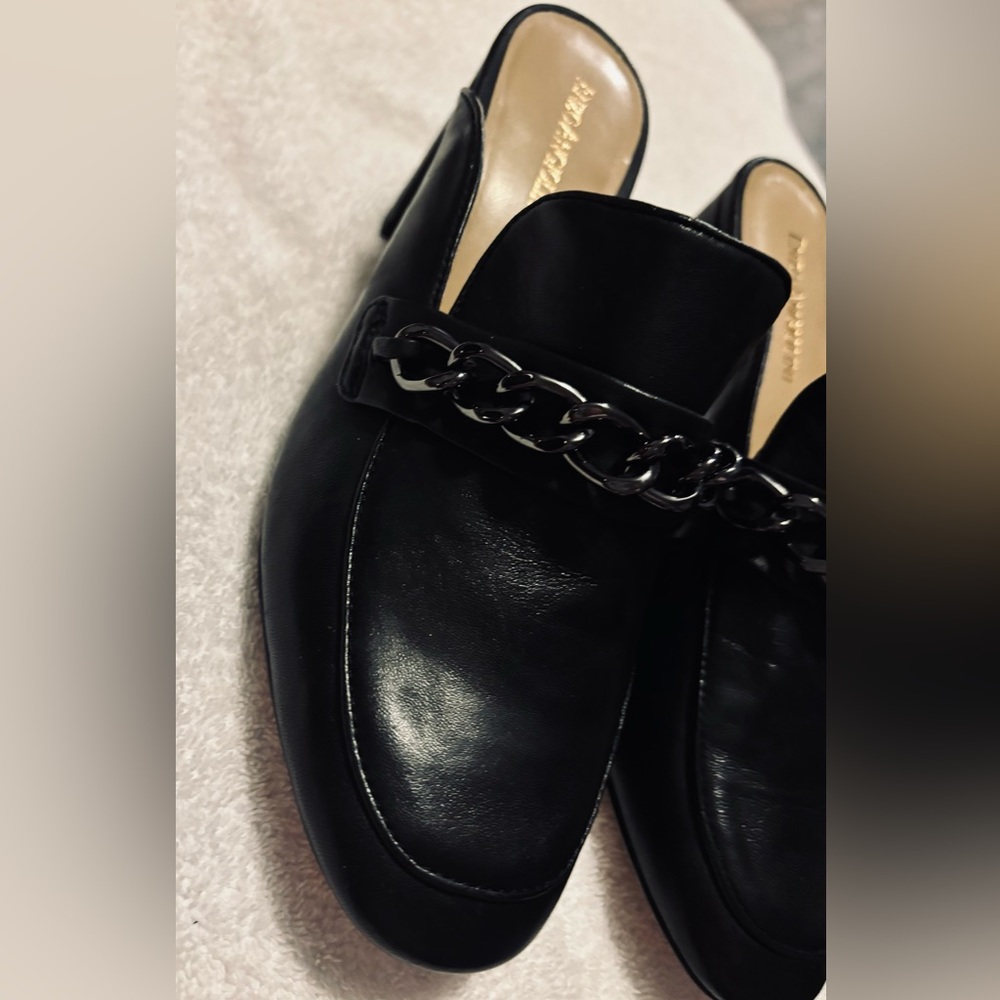 Brand New Leather Slides - ENZO ANGIOLINI - Size 8 M - Heel Height 3” - box 13 - Picture 2 of 5